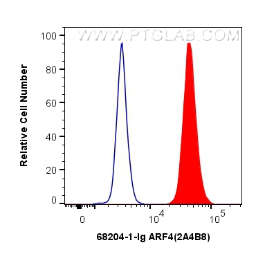 FC experiment of K-562 using 68204-1-Ig (same clone as 68204-1-PBS)