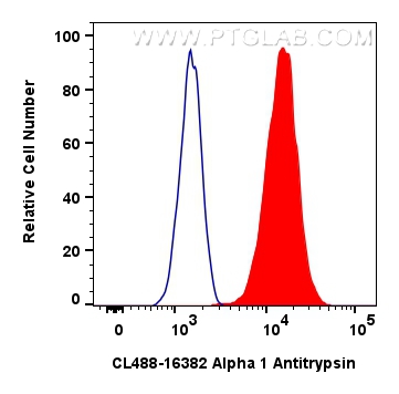 FC experiment of HepG2 using CL488-16382