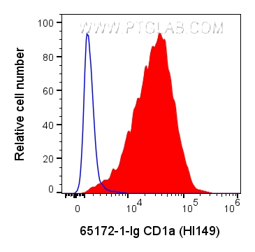 FC experiment of MOLT-4 using 65172-1-Ig