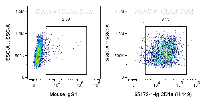 FC experiment of MOLT-4 using 65172-1-Ig