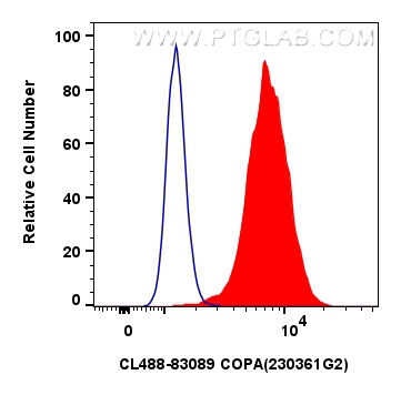 FC experiment of HeLa using CL488-83089