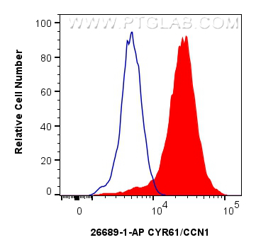 FC experiment of HeLa using 26689-1-AP