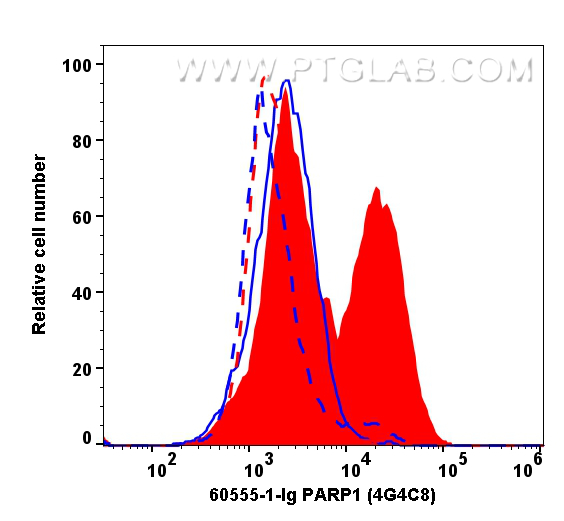 FC experiment of HSC-T6 using 60555-1-Ig