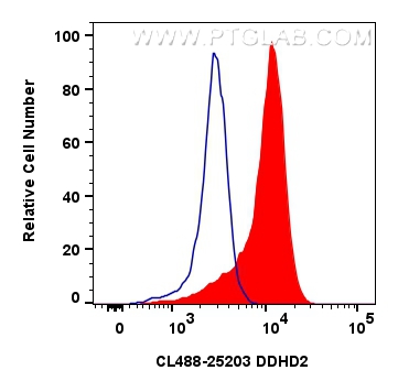 FC experiment of HEK-293 using CL488-25203