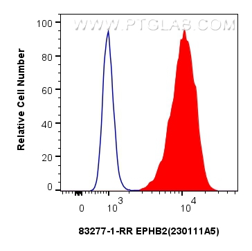 FC experiment of HepG2 using 83277-1-RR (same clone as 83277-1-PBS)