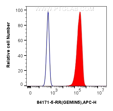 FC experiment of HEK-293 using 84171-5-RR (same clone as 84171-5-PBS)