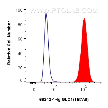 FC experiment of HeLa using 68242-1-Ig