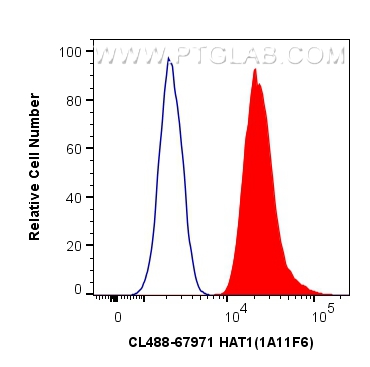 FC experiment of HepG2 using CL488-67971