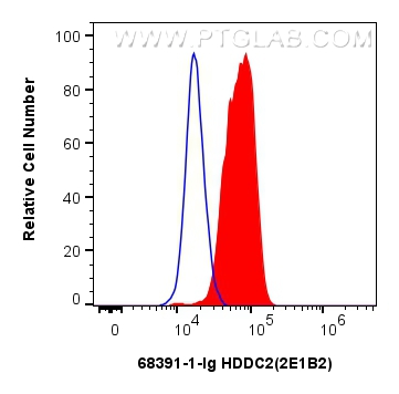 FC experiment of U2OS using 68391-1-Ig (same clone as 68391-1-PBS)