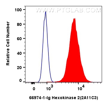 FC experiment of HepG2 using 66974-1-Ig