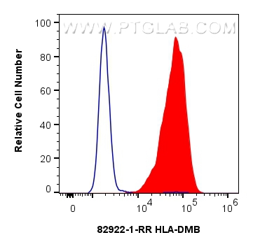 FC experiment of Raji using 82922-1-RR (same clone as 82922-1-PBS)