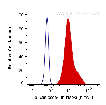 FC experiment of HeLa using CL488-66081