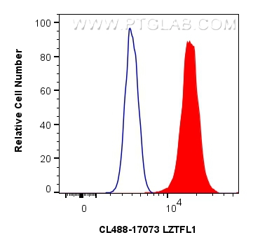 FC experiment of HepG2 using CL488-17073