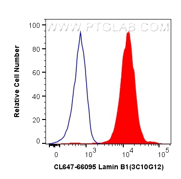 FC experiment of HeLa using CL647-66095