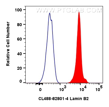 FC experiment of HepG2 using CL488-82801-4