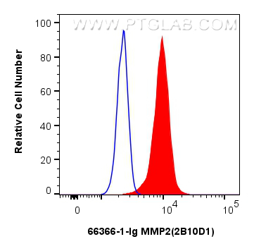 FC experiment of HeLa using 66366-1-Ig