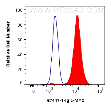 FC experiment of HeLa using 67447-1-Ig