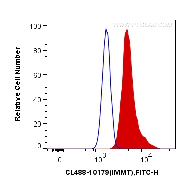 FC experiment of HEK-293T using CL488-10179