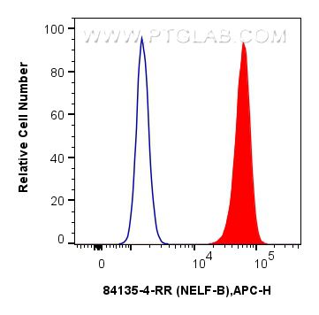 FC experiment of A431 using 84135-4-RR (same clone as 84135-4-PBS)