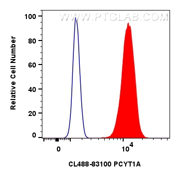 FC experiment of A431 using CL488-83100