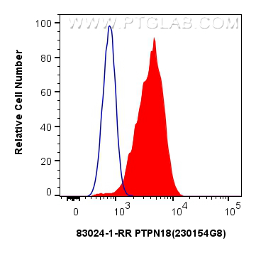 FC experiment of HEK-293 using 83024-1-RR (same clone as 83024-1-PBS)