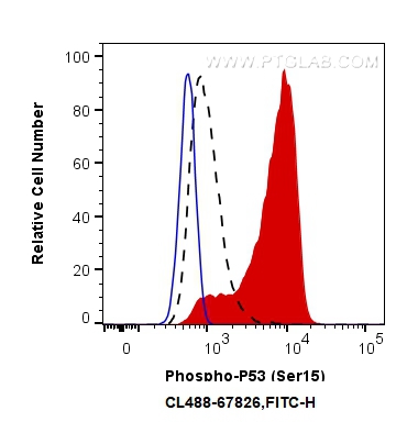 FC experiment of HT-29 using CL488-67826