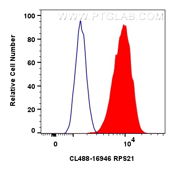 FC experiment of HepG2 using CL488-16946