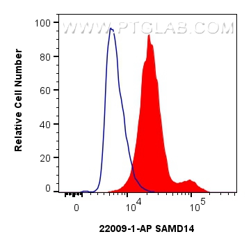 FC experiment of HepG2 using 22009-1-AP