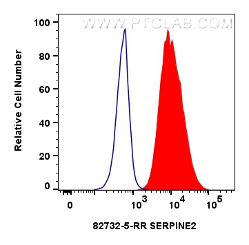 FC experiment of A549 using 82732-5-RR (same clone as 82732-5-PBS)