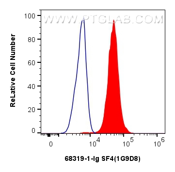 FC experiment of A549 using 68319-1-Ig