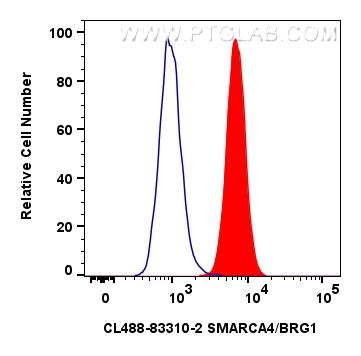 FC experiment of A549 using CL488-83310-2