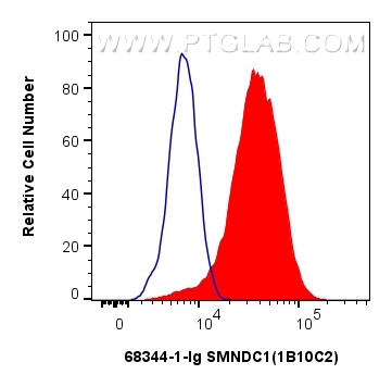 FC experiment of HeLa using 68344-1-Ig