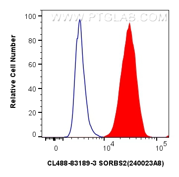 FC experiment of U2OS using CL488-83189-3