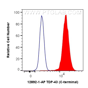 FC experiment of HeLa using 12892-1-AP (same clone as 12892-1-PBS)