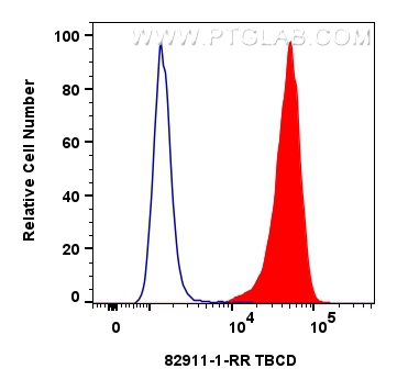 FC experiment of MCF-7 using 82911-1-RR (same clone as 82911-1-PBS)