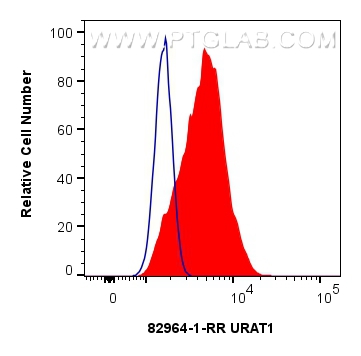 FC experiment of HepG2 using 82964-1-RR (same clone as 82964-1-PBS)