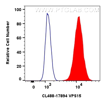 FC experiment of HepG2 using CL488-17894